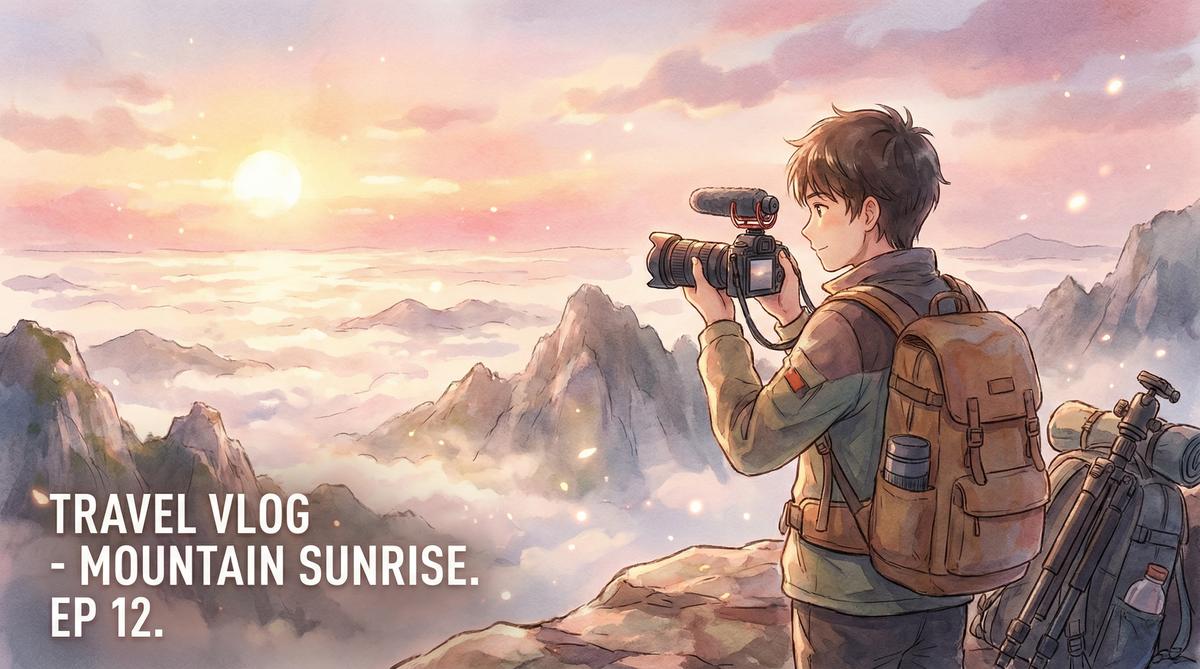 猎奇旅行视频分享山顶日出